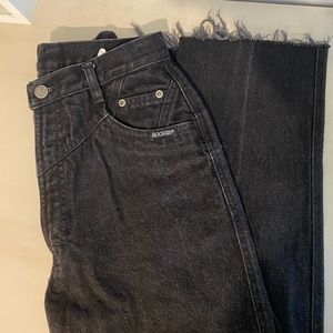 black high waisted mom jeans